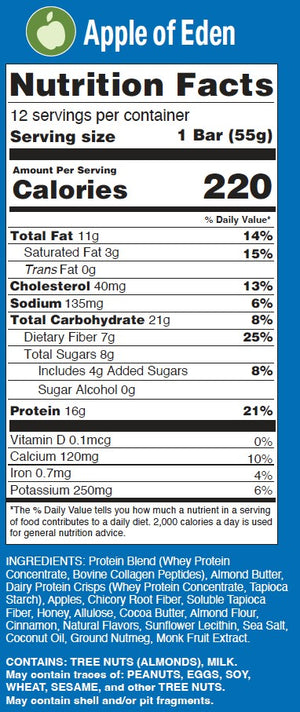 Apple of Eden protein bar by Adam's Bar — doctor-designed for GLP-1 users